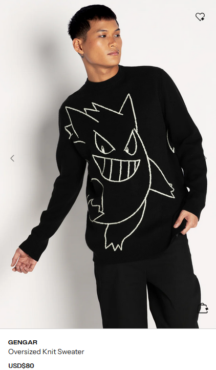 Blackmilk Gengar sweater