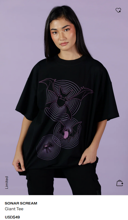 Blackmilk Zubat line tee
