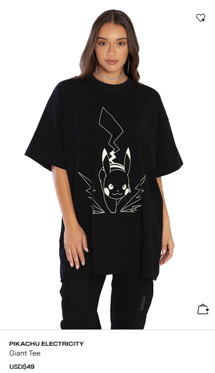 Blackmilk Pikachu shirt