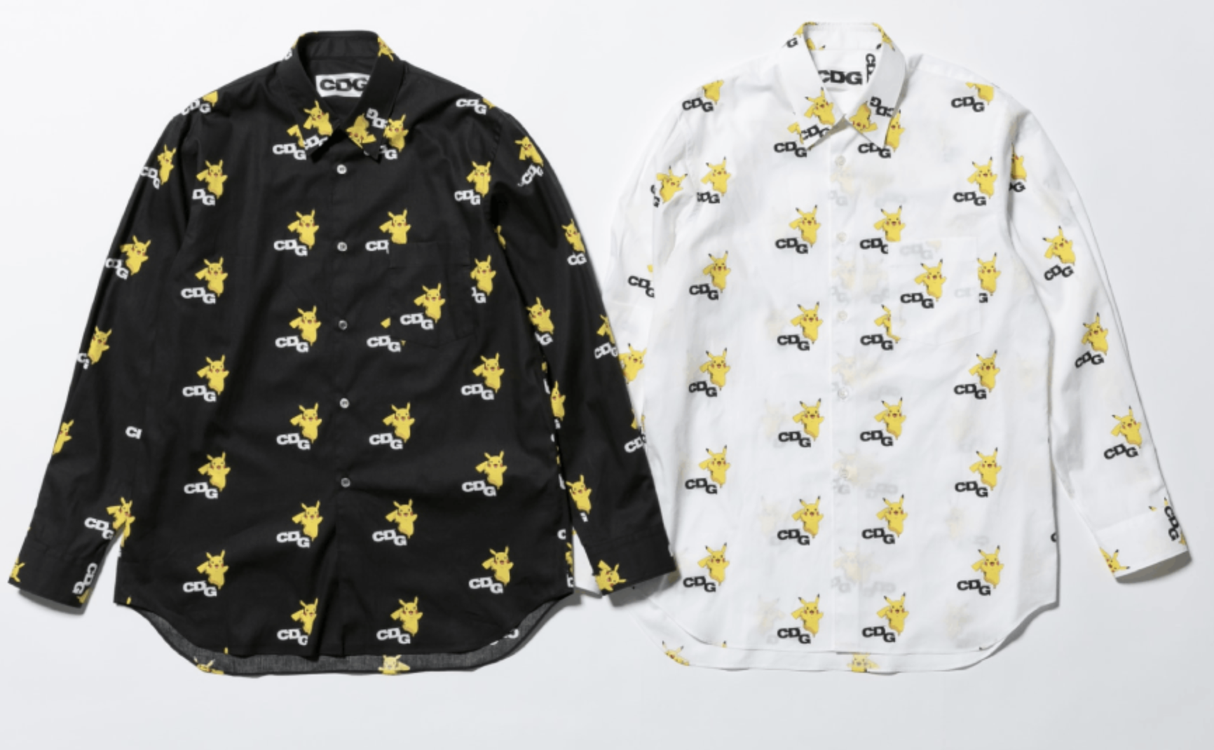 CDG Pikachu Button Up