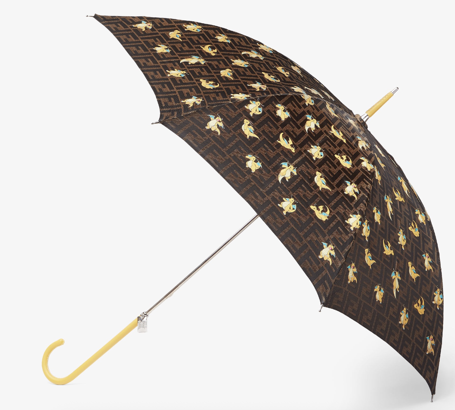 Fendi print umbrella with Dragonair print