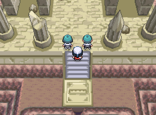 The grunts face north after Giratina appears