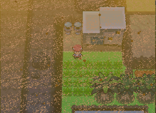 Cyrus's grandfather's house on sandstorm-ridden Route 228. You need the fast bike to go up a slippery slope and surf.